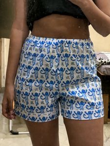 Cute Monkey Print Shorts