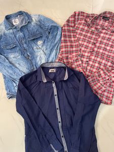 Bundle of 3 Men's Long Sleeve Shirts