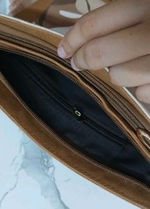 Stylish Leaf Print Crossbody Bag with coin Pouch