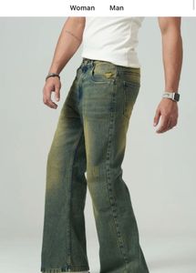 Retro Wash Wide Leg Jeans