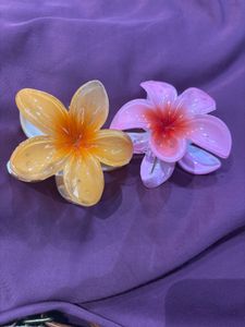 Flower Hair Clips - Set of Two