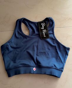 Stylish Blue Marble Print Leggings and bra