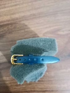 Elegant Blue Leather Strap Watch