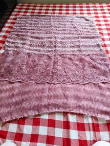 Embroidered Lace Scarf