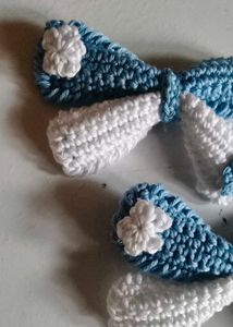 Handmade Crochet Bow Hair Clips