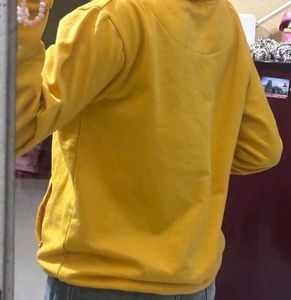 oversized yellow hoodie