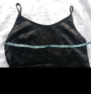 Brand New (Newme) Black Satin Maxi Dress