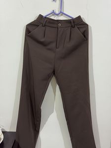 Brown Straight Pants