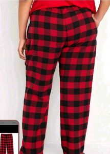Cozy Red &amp; Black Plaid Pajama Pants