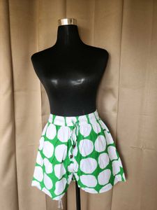 Chic Green Polka Dot peplum co-ord set