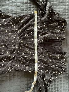 Chic Black Star Print Mini Dress