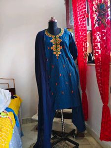 Embroidered Kurta Set with Dupatta