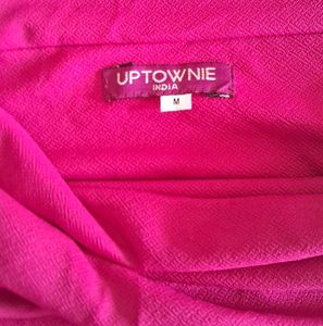 Pink Cowl Neck Top
