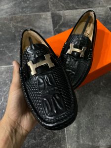 Men’s Hermes Croco Leather Top Quality Loafer