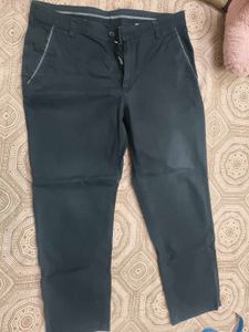Cantabil Men's Casual Black Pants in 34 waist