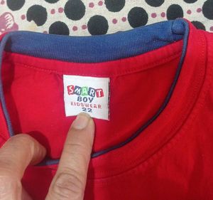 Kids Red Clothing Set