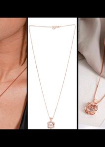 Rose Gold Heart Pendant Necklace✨