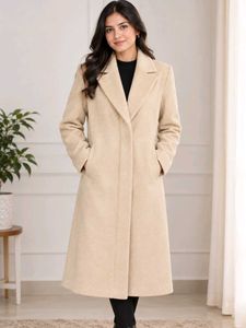 Classic Beige Lapel Coat