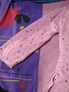 Cute Pink Polka Dot Maxi Dress