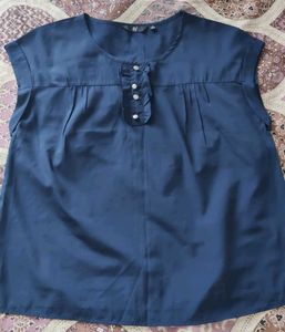 solid blue women top.