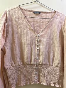 Zudio Pink Button-Down Blouse