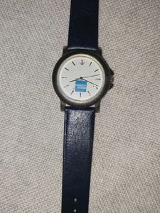 Amex Blue Leather Strap Watch