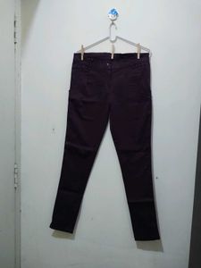 Cottifab Purple Trouser slim or taper fit pant