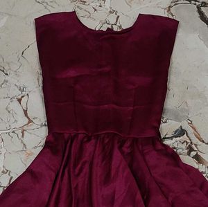 Elegant Burgundy Gown
