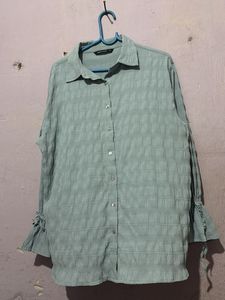 styli Chic Textured Button-Up Shirt