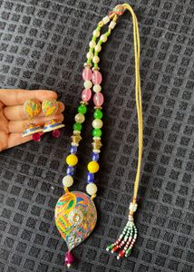 Vibrant Enamel Jhumka Earrings