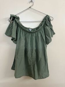 Off Shoulder Tie Sleeve Top