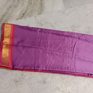 Purple Silk Saree