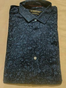 Stylish ZEGLER Blue Patterned Shirt