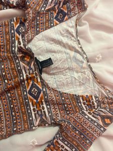 Boho Print Long Sleeve Top