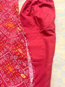 Vibrant Bandhani Print Kurta Set