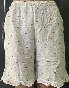 Cute Heart Print Shorts