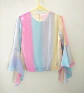 Rainbow Colour Top For Women