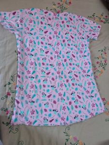 Cute Pink Panda Print T-Shirt