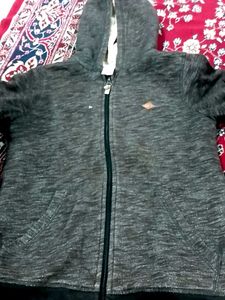 Gray Zip-Up Hoodie