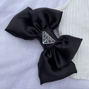 PRADA black Large Size hair bow Clip