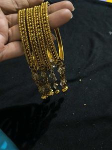 Elegant Gold-Toned Bangle Set