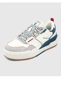Stylish White &amp; Blue Sneakers