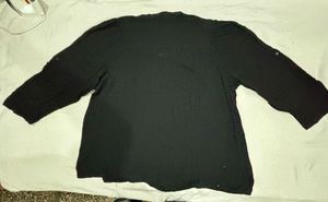 VETO Black Button-Up Top