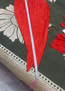 Elegant Red Silk Night Suit Set