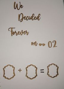 Mdf Thumb Frame For Couple❤