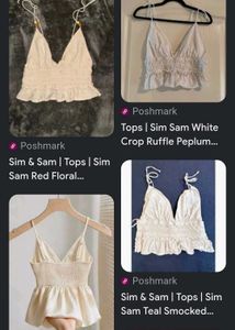 Cream Ruffle Beach Camisole Top