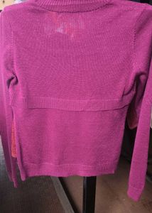 Sparkly Pink Knit Top