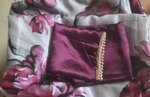 Beautiful Floral Print Saree