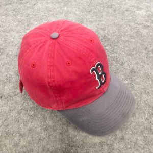 Red Boston Baseball Cap