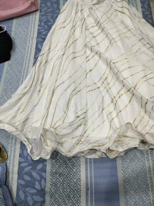 Elegant Yellow and White Lehenga Choli Set